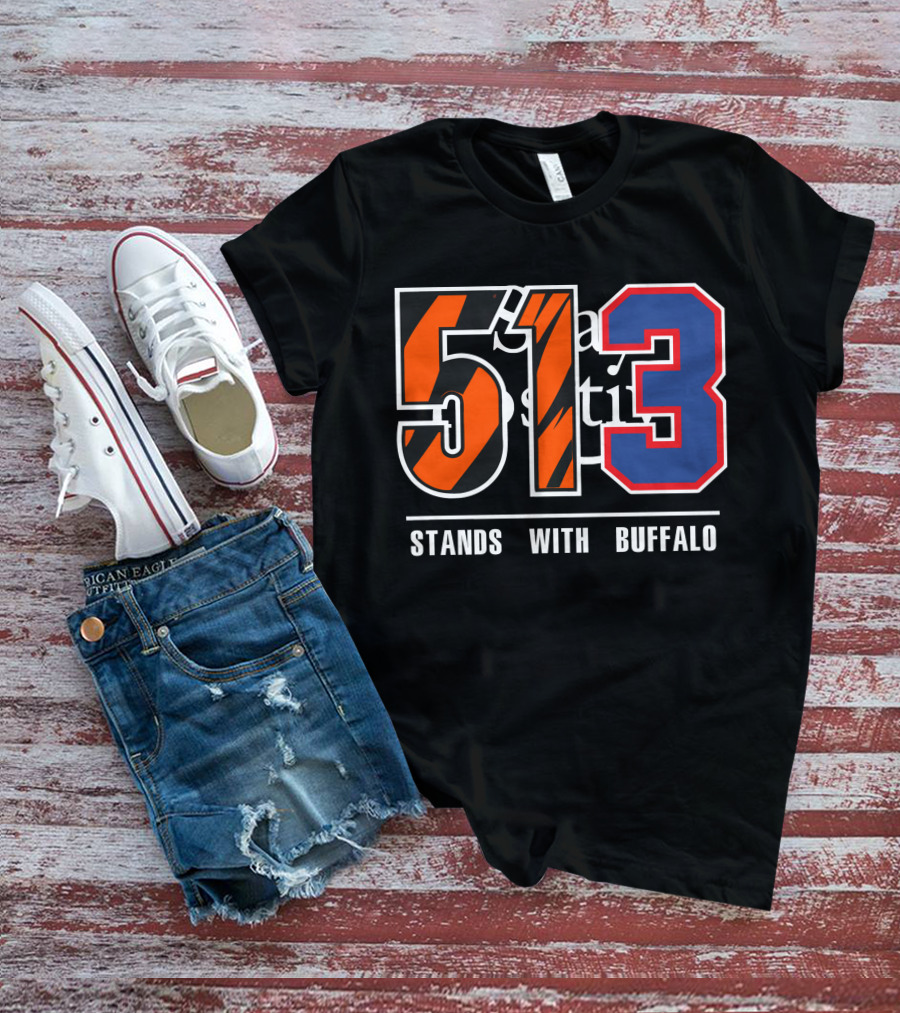 513 Stands With Buffalo Bengals 513 Meaning T-Shirt