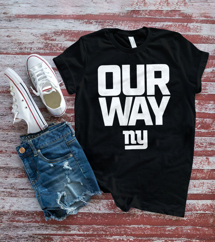 OUR WAY NY Giants Football T-Shirt
