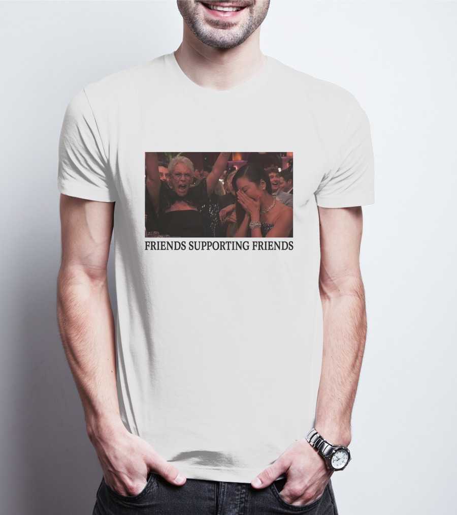 FRIENDS SUPPORTING FRIENDS MICHELLE YEOH JAMIE LEE CURTIS T-Shirt