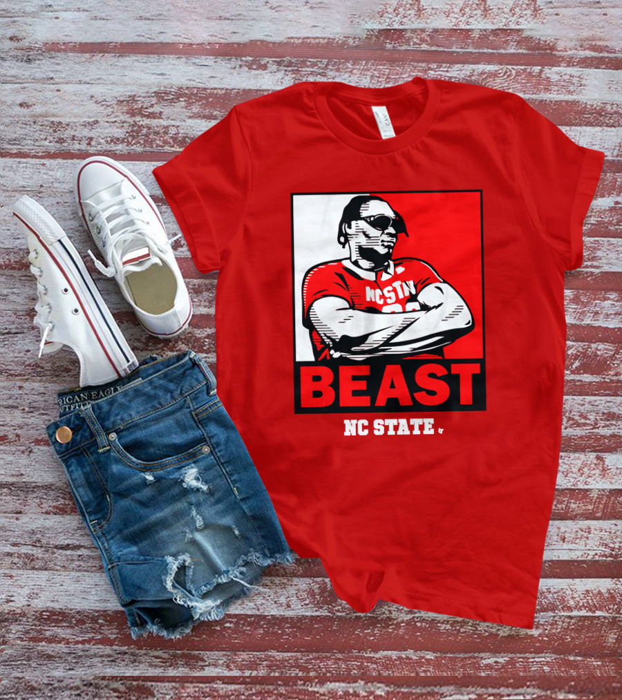 NC State Basketball DJ Burns Beast Shades T-Shirt