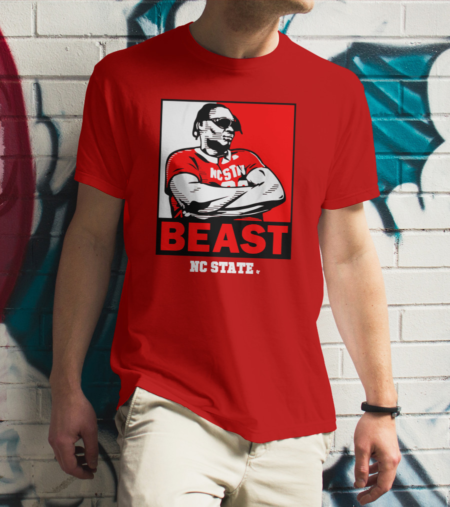 NC State Basketball DJ Burns Beast Shades T-Shirt