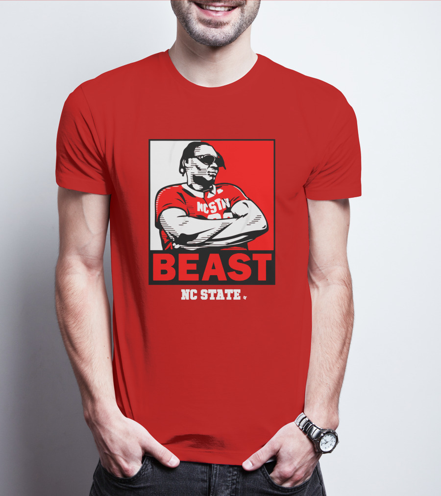 NC State Basketball DJ Burns Beast Shades T-Shirt