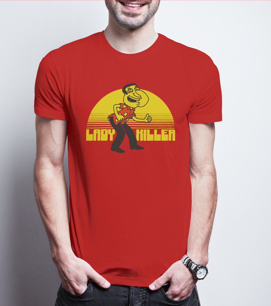 Lady Killer Quagmire Retro Sunset T-Shirt