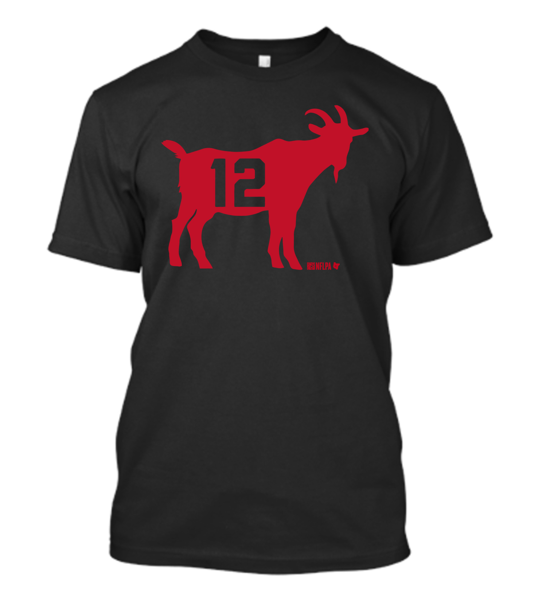 Tom Brady 12 NFLPA Goat T-Shirt