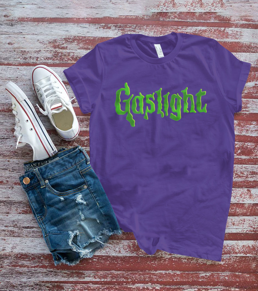 Gaslight Green Slime Retro Gothic Typography T-Shirt