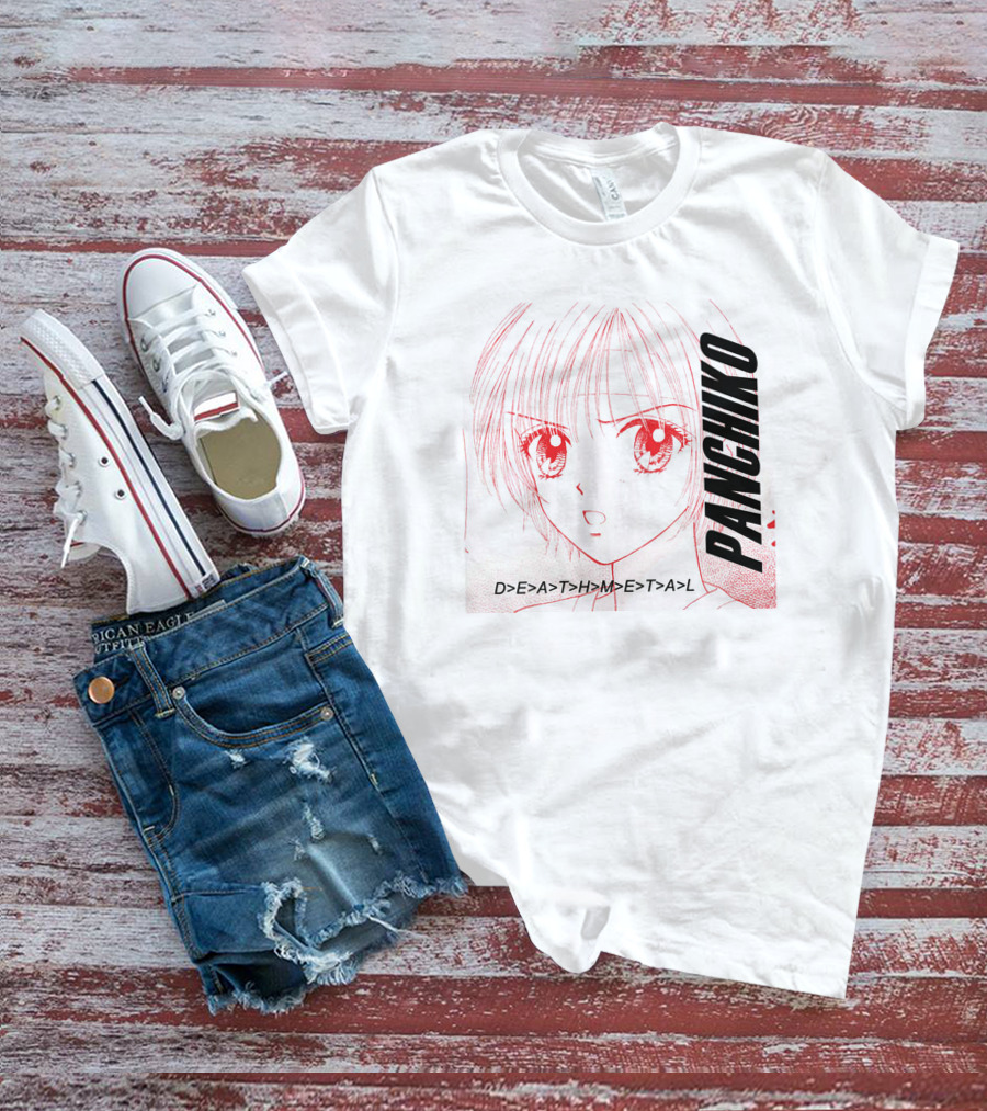 PANCHIKO D>E>A>T>H>M>E>T>A>L Anime T-Shirt