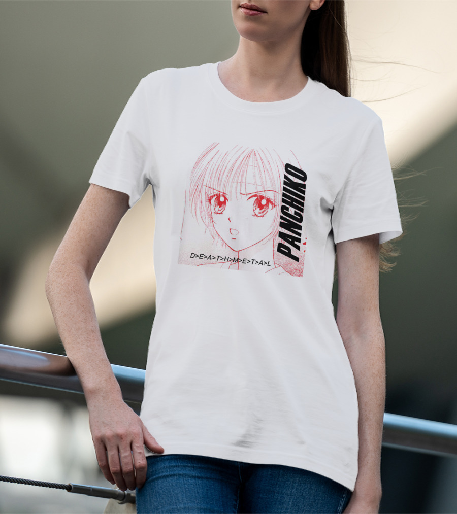 PANCHIKO D>E>A>T>H>M>E>T>A>L Anime T-Shirt
