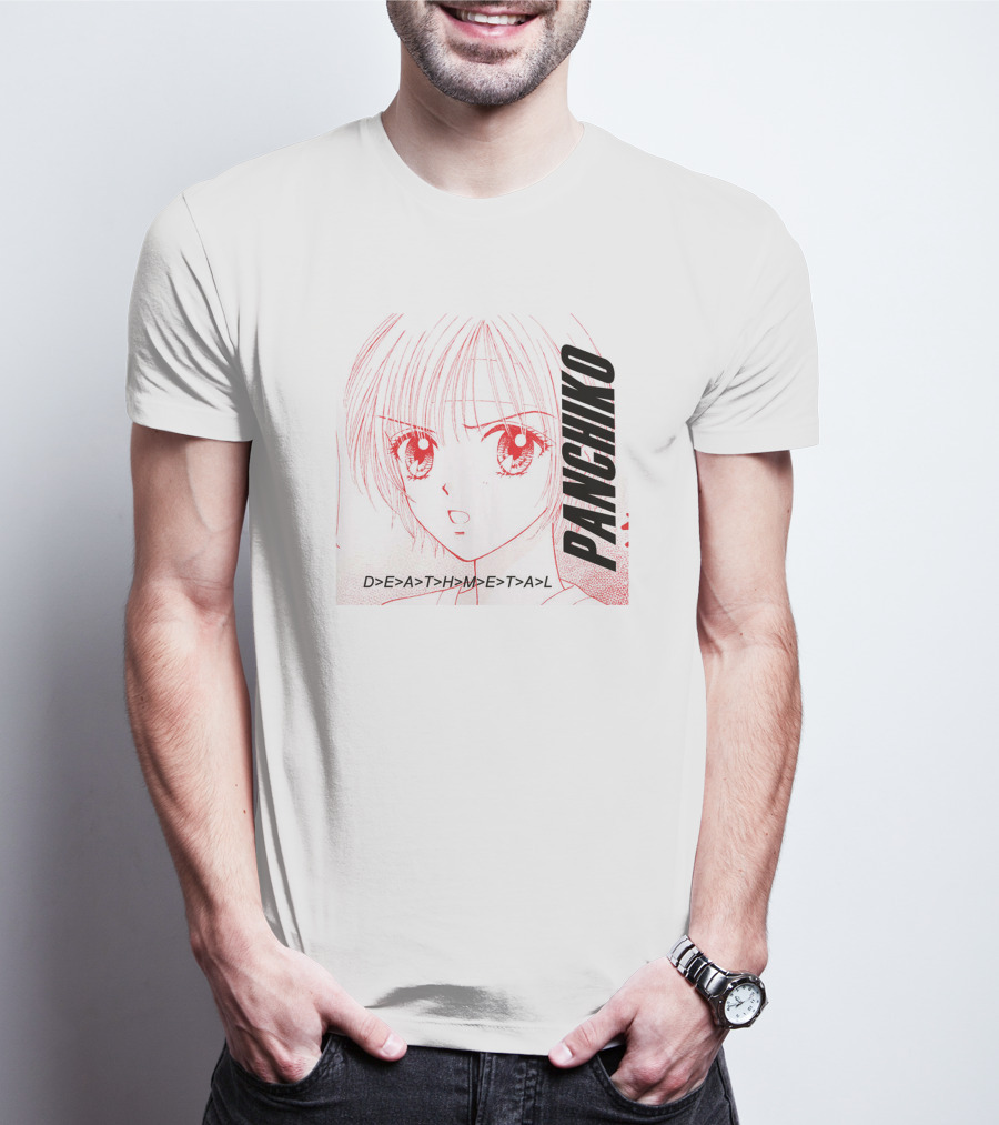 PANCHIKO D>E>A>T>H>M>E>T>A>L Anime T-Shirt