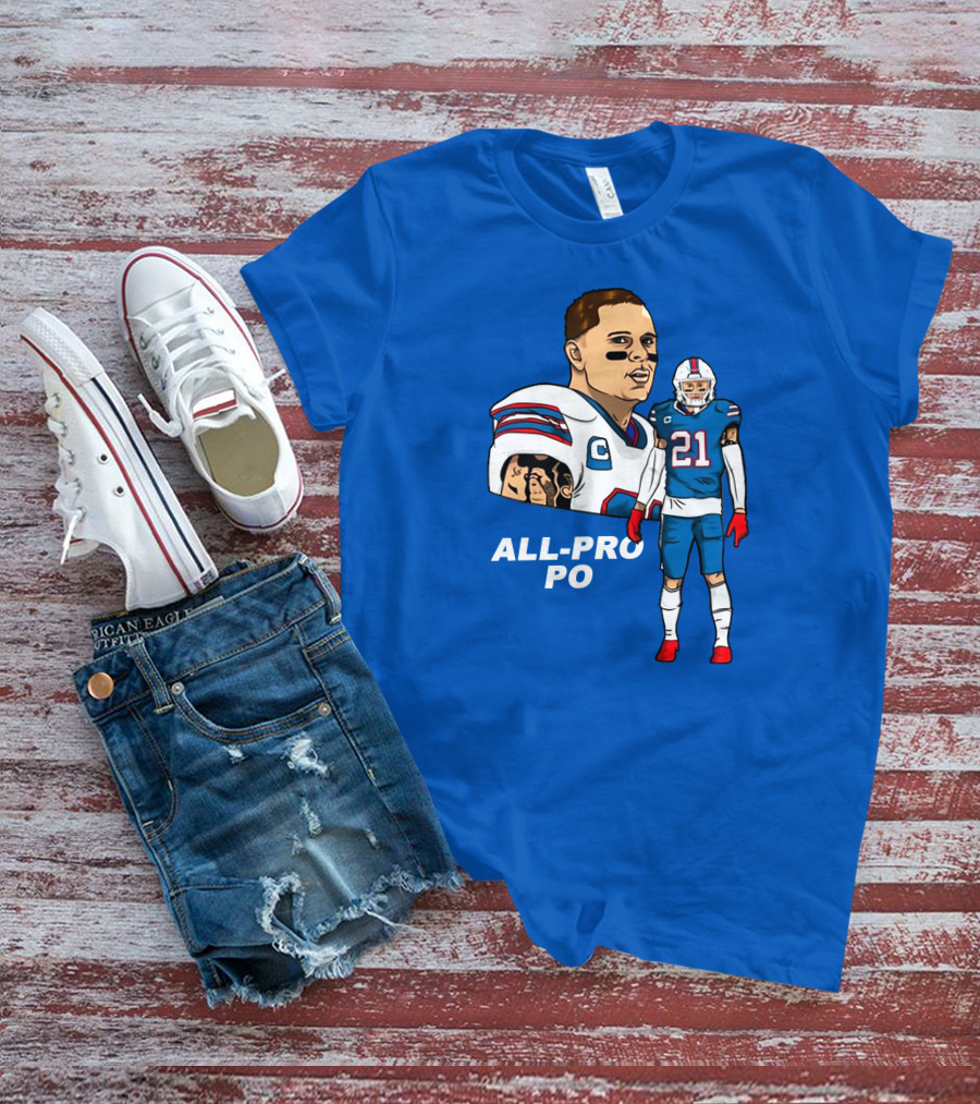 Jordan Poyer All-Pro Po Football T-Shirt
