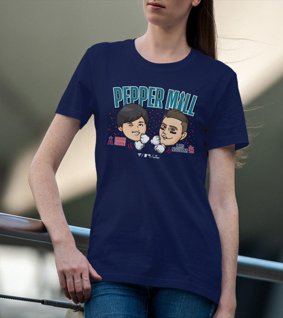 PEPPER MILL Shohei Ohtani Lars Nootbaar MLB Players T-Shirt