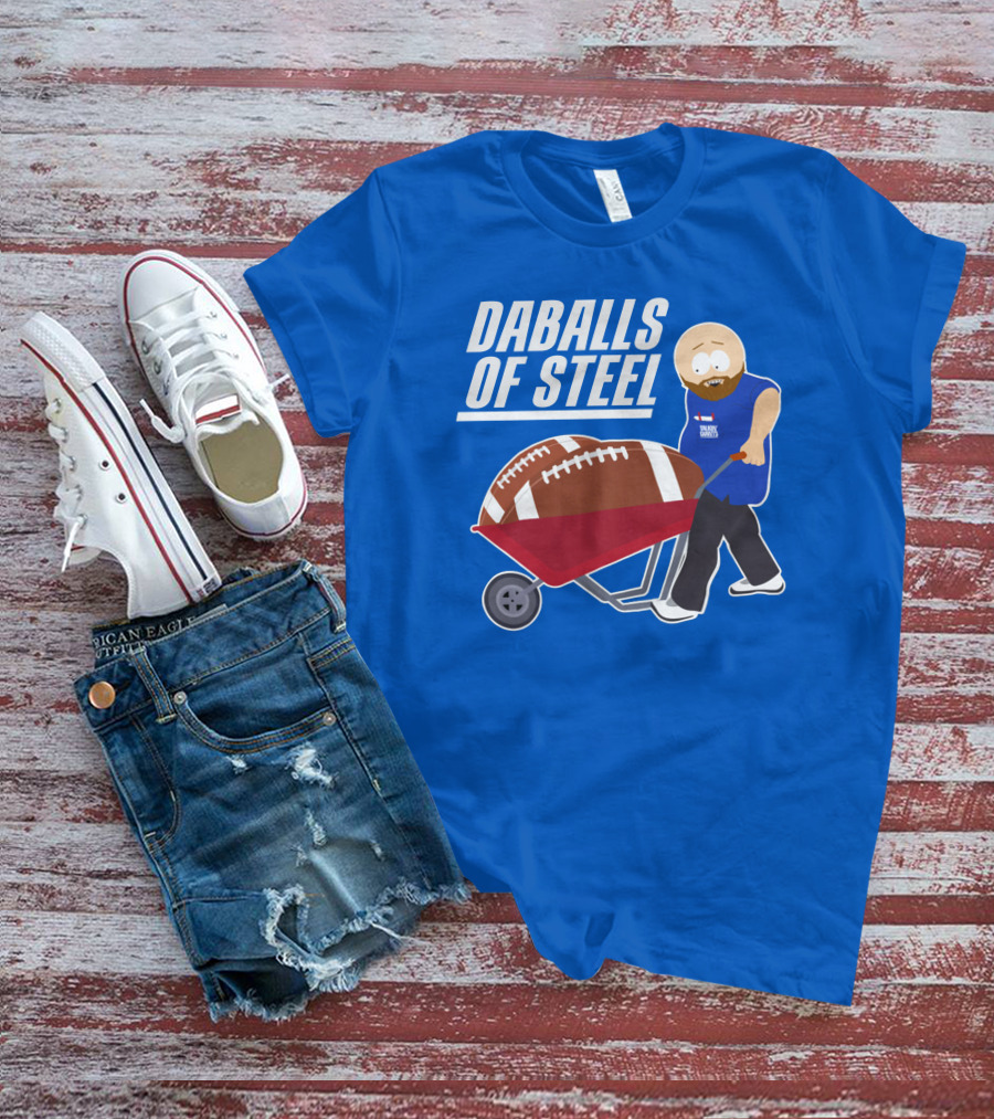 Daballs Of Steel Wheelbarrow Football Carrying Soccer Player T-Shirt