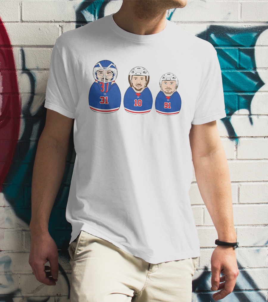 NY Hockey Russian Doll Design 31 10 91 T-Shirt