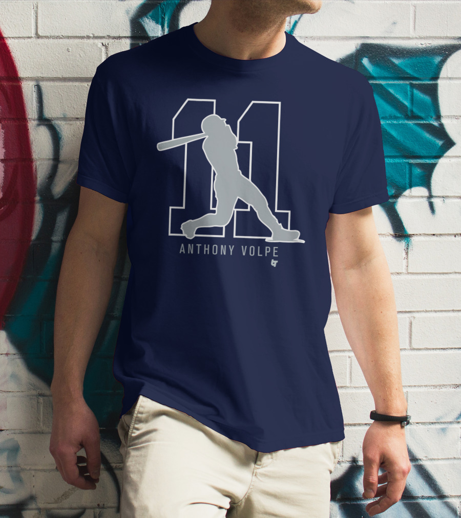 Anthony Volpe 11 New York Baseball T-Shirt