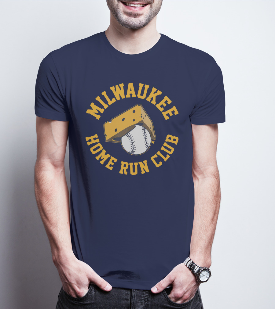 Milwaukee Home Run Club Cheese Baseball T-Shirt