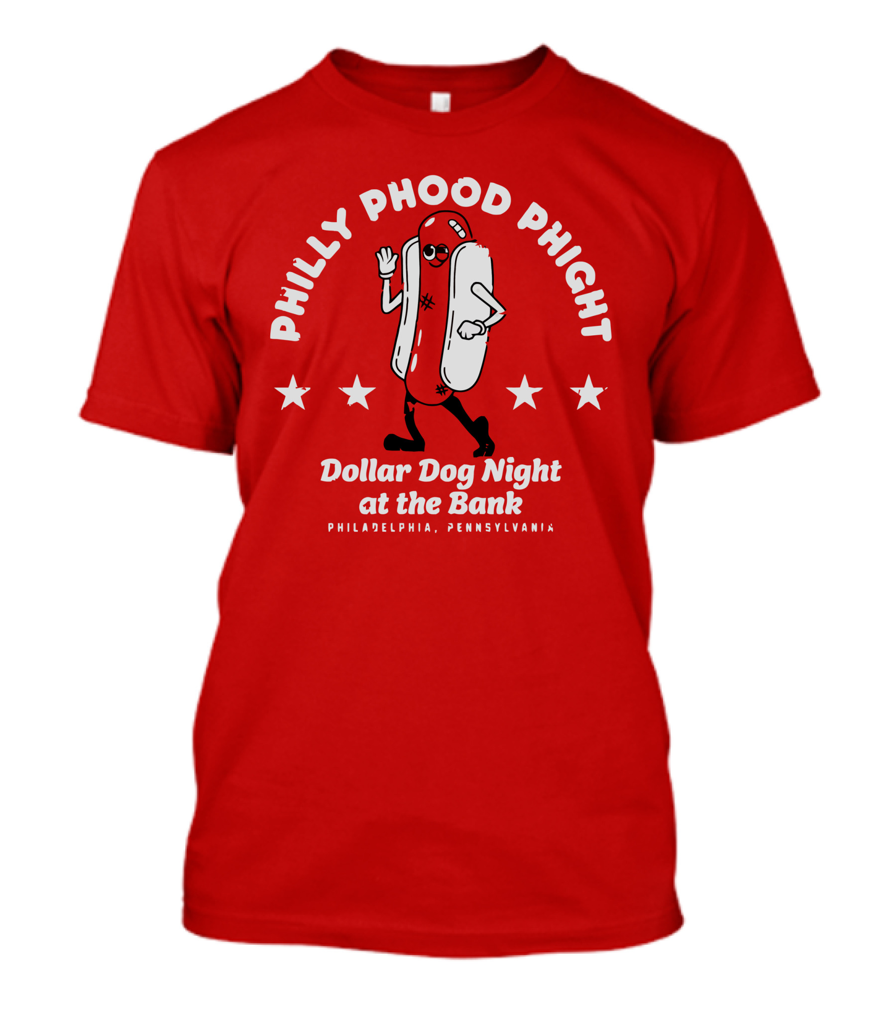 Philly Phood Phight Dollar Dog Night At The Bank Philadelphia Pennsylvania T-Shirt