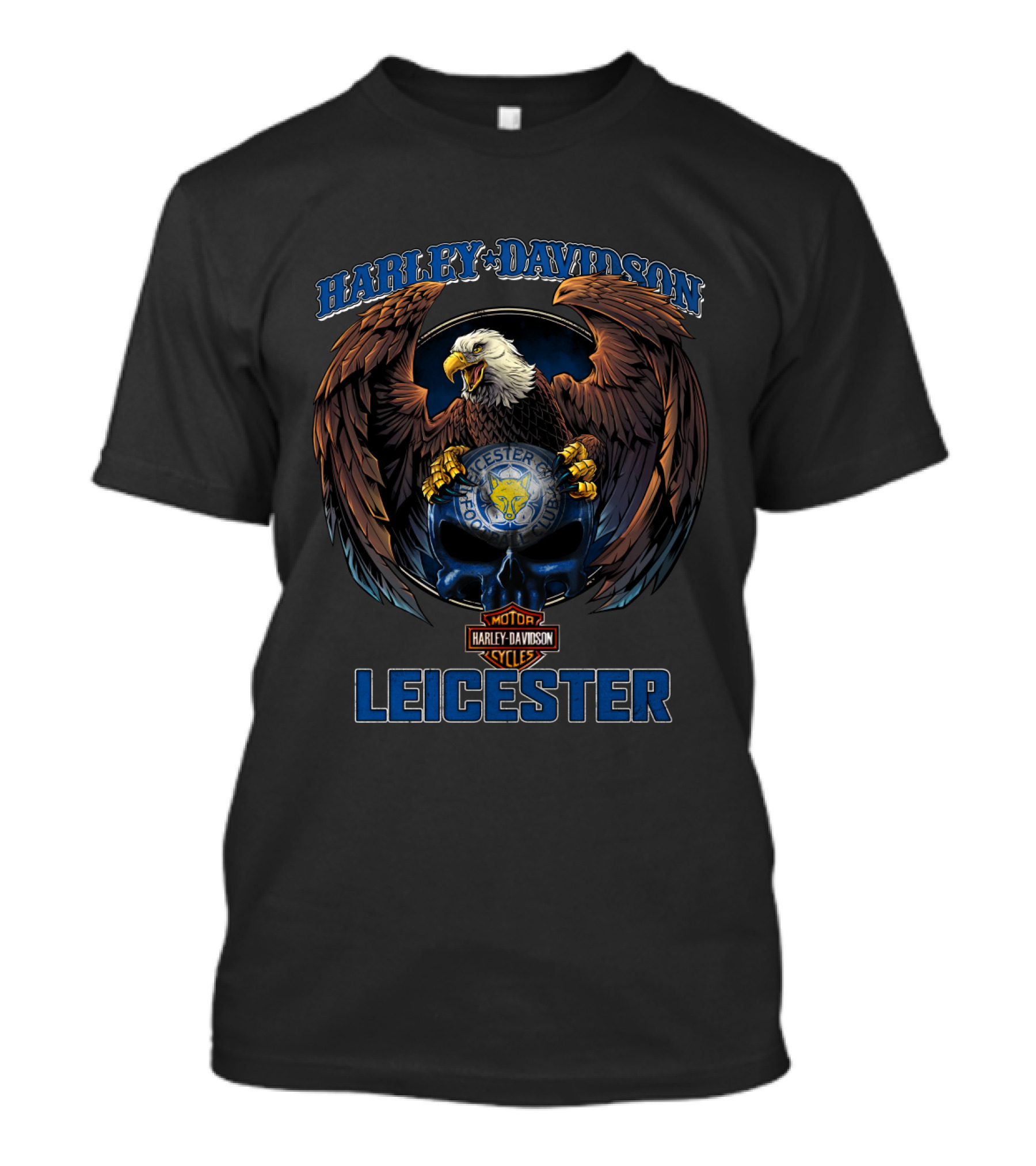 Harley Davidson Motor Cycles Eagle Leicester T-Shirt