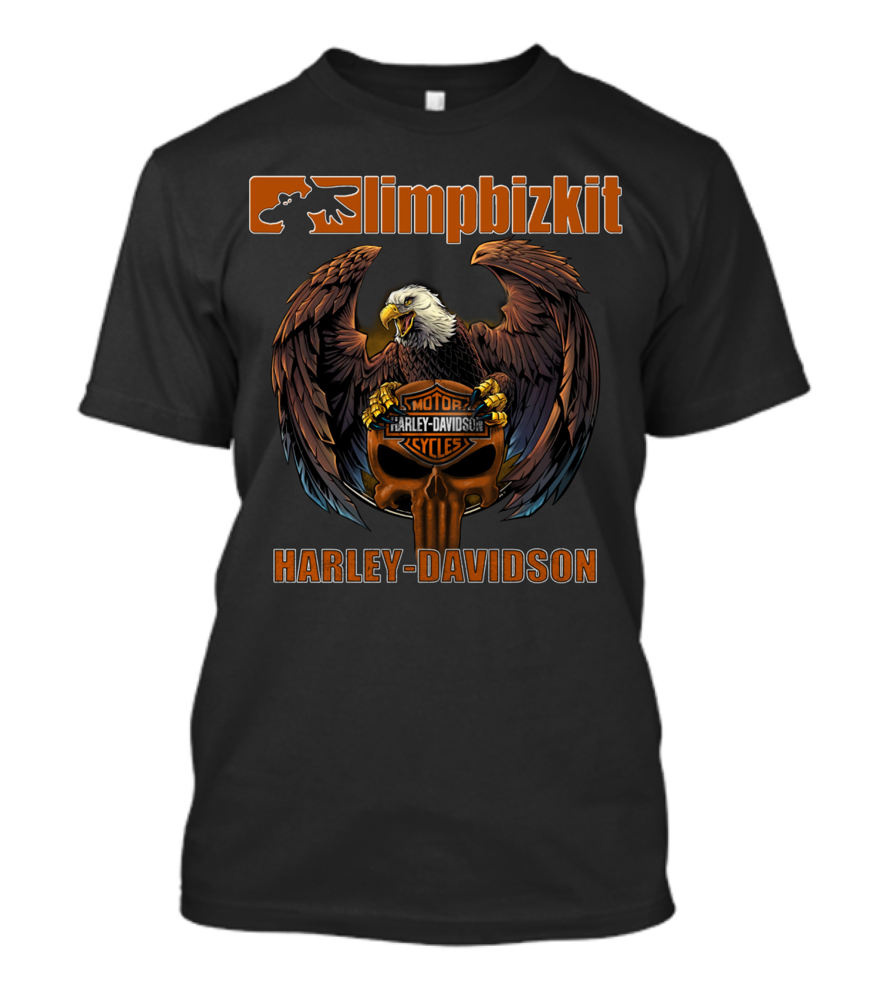 Limp Bizkit Harley Davidson Motor Cycles Eagle T-Shirt