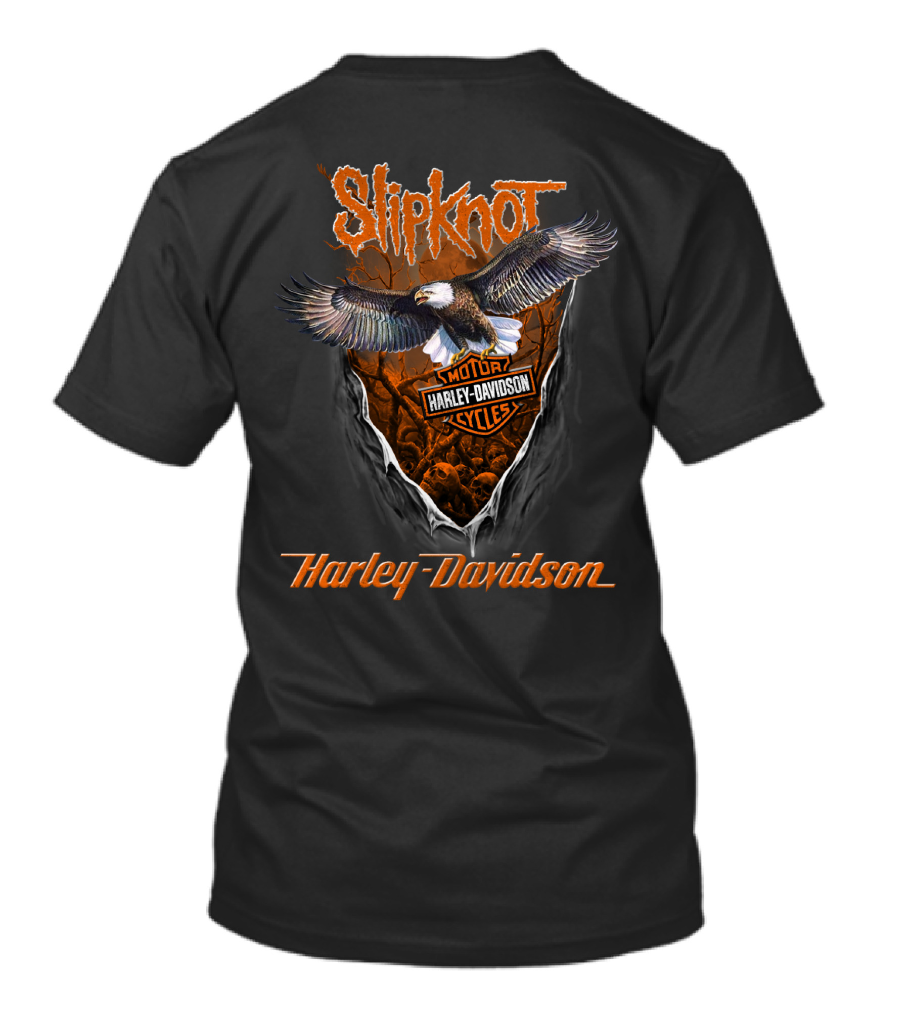 Slipknot Harley Davidson Motor Cycles Eagle T-Shirt