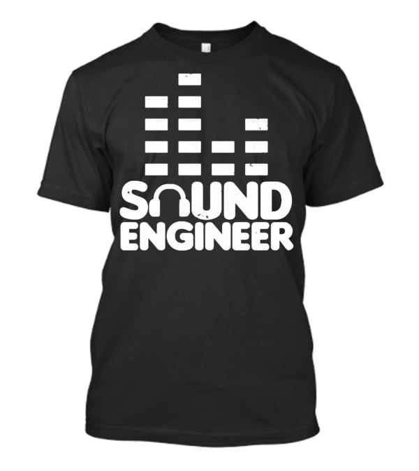 Sound Engineer Equalizer Headphone T-Shirt