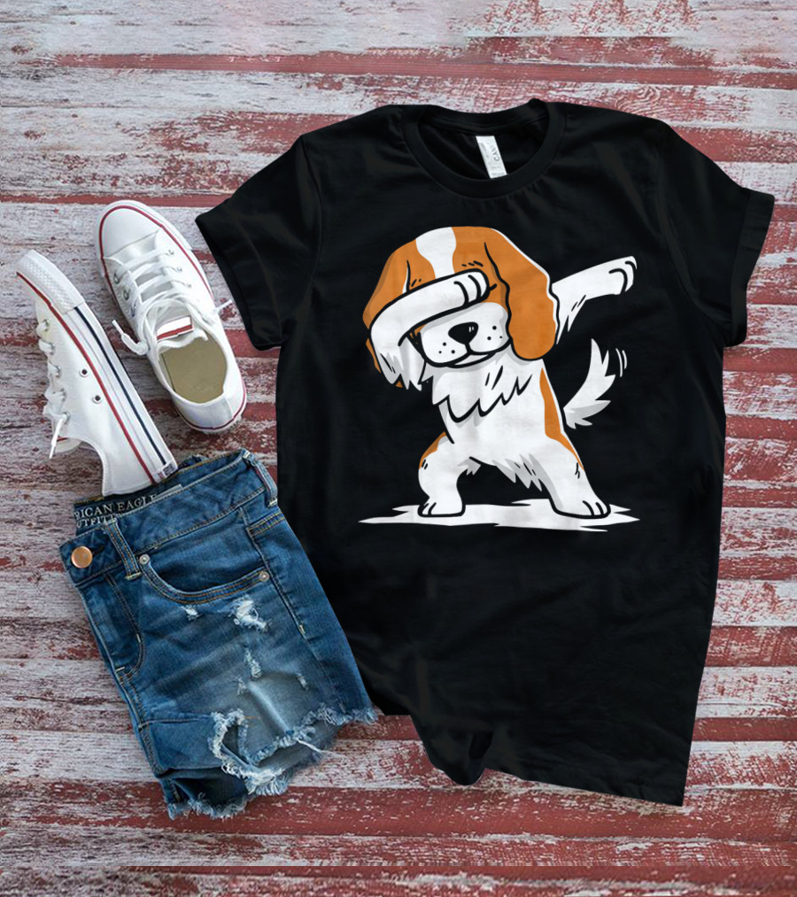 Cavalier King Charles Spaniel Dabbing Dance Pose T-Shirt