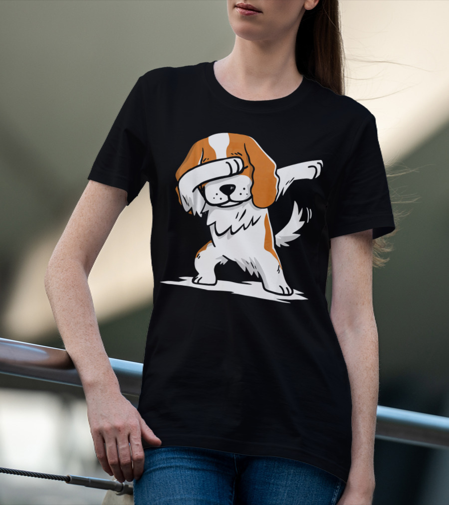 Cavalier King Charles Spaniel Dabbing Dance Pose T-Shirt