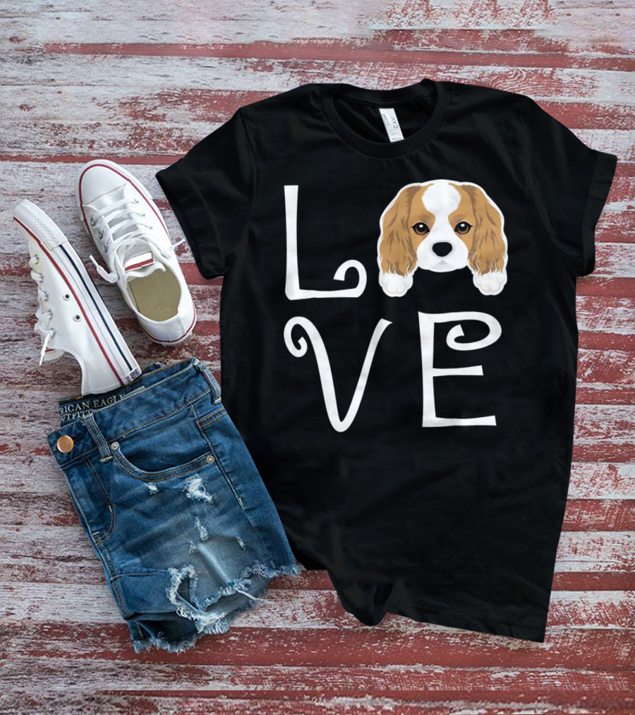 Cavalier King Charles Spaniel Love Puppy Dog Owner T-Shirt