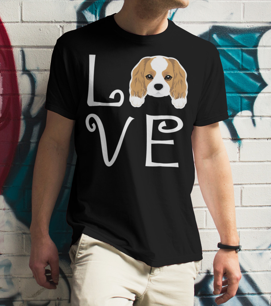 Cavalier King Charles Spaniel Love Puppy Dog Owner T-Shirt