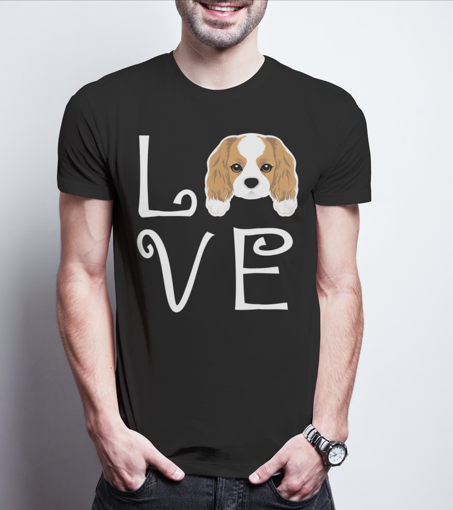 Cavalier King Charles Spaniel Love Puppy Dog Owner T-Shirt