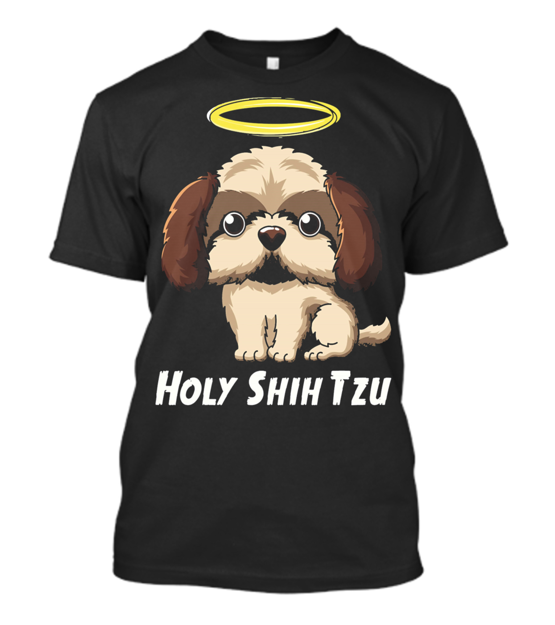 Holy Shih Tzu Funny Dog Owner Halo T-Shirt