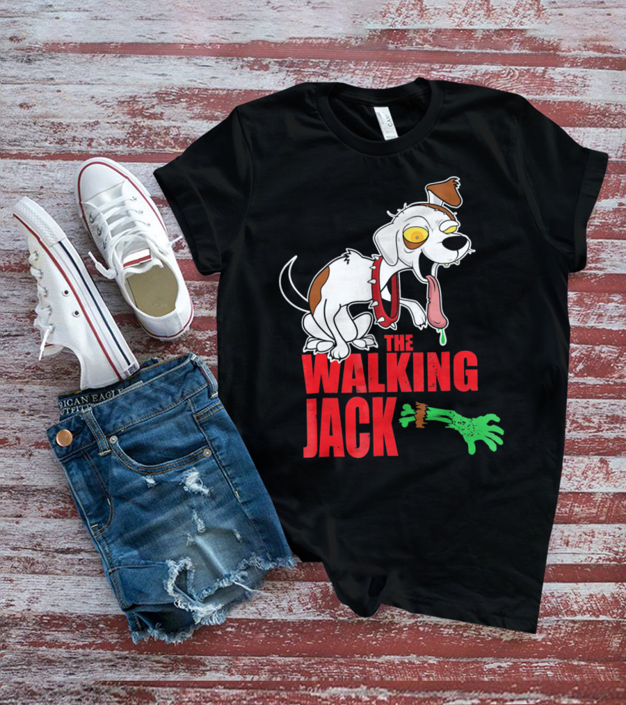 The Walking Jack Russell Terrier Zombie Hall T-Shirt