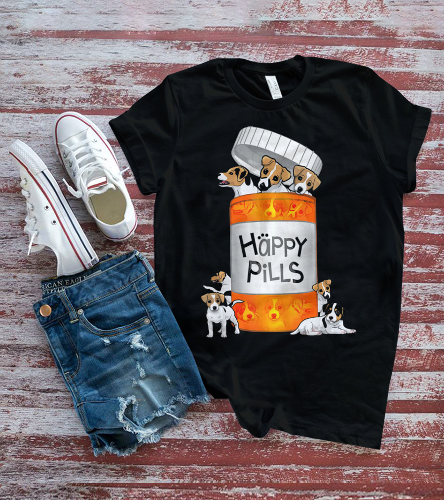Happy Pills Jack Russell Terrier T-Shirt