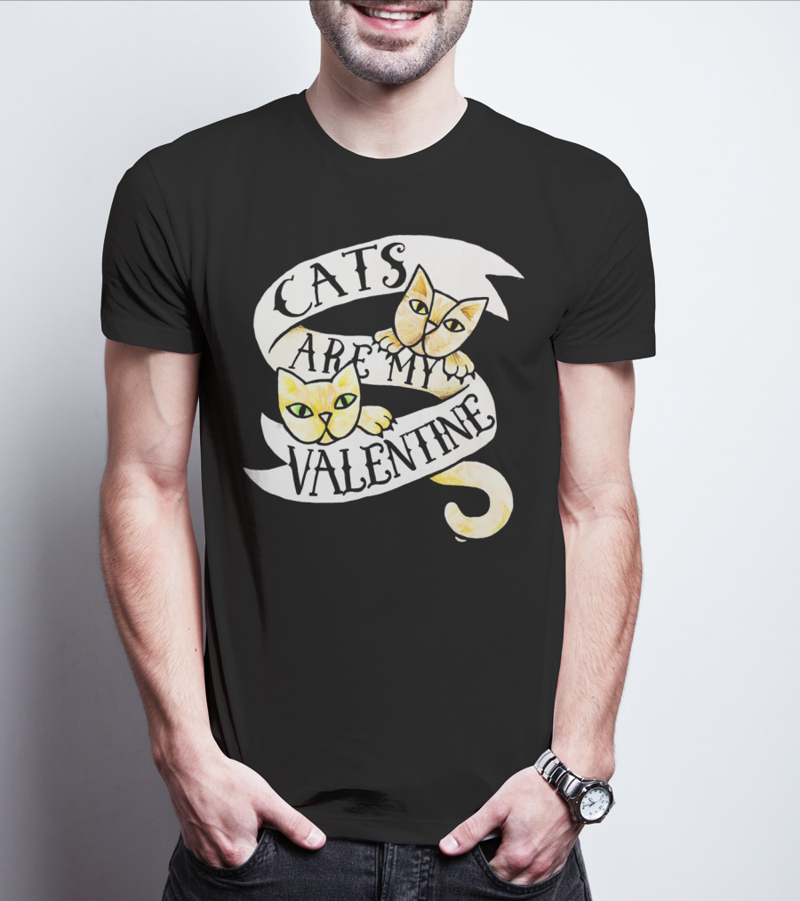 Cats Are My Valentine T-Shirt