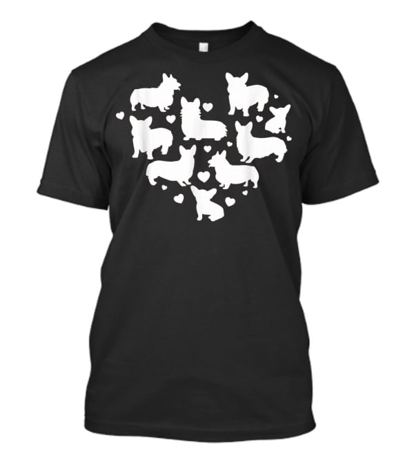 Corgi Valentine's Day Cute Dog Heart T-Shirt