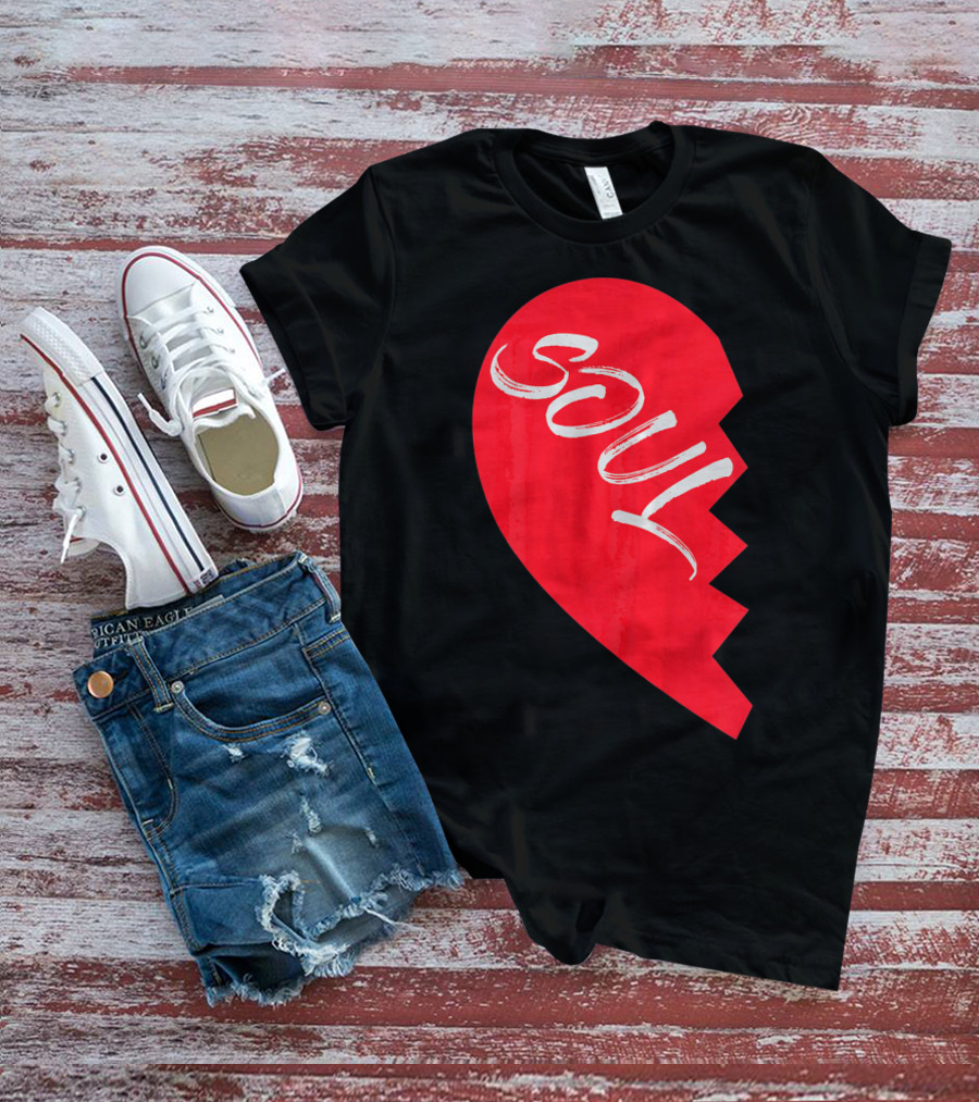 Couple Half Heart Soulmate Valentines Soul T-Shirt