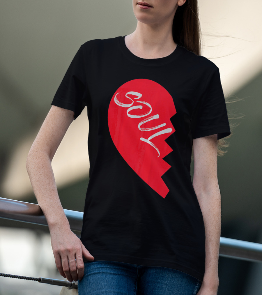 Couple Half Heart Soulmate Valentines Soul T-Shirt