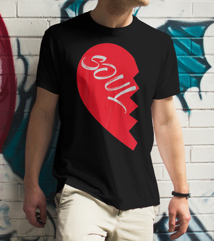 Couple Half Heart Soulmate Valentines Soul T-Shirt