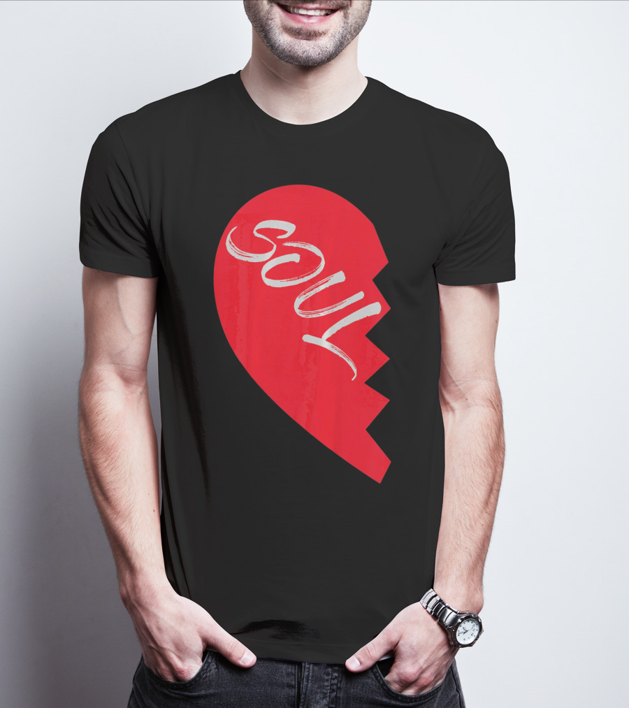 Couple Half Heart Soulmate Valentines Soul T-Shirt