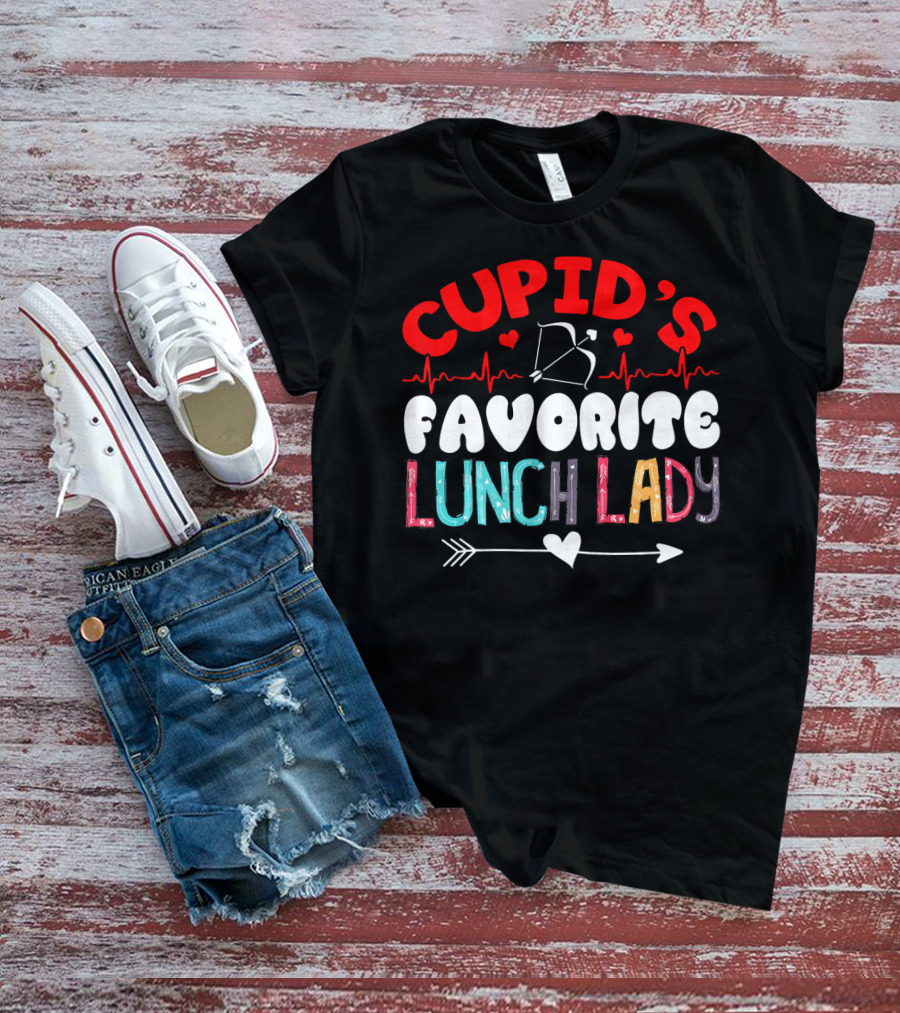 Cupid's Favorite Lunch Lady Valentine T-Shirt