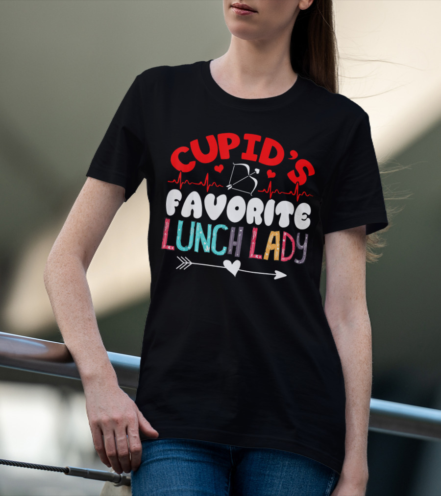 Cupid's Favorite Lunch Lady Valentine T-Shirt