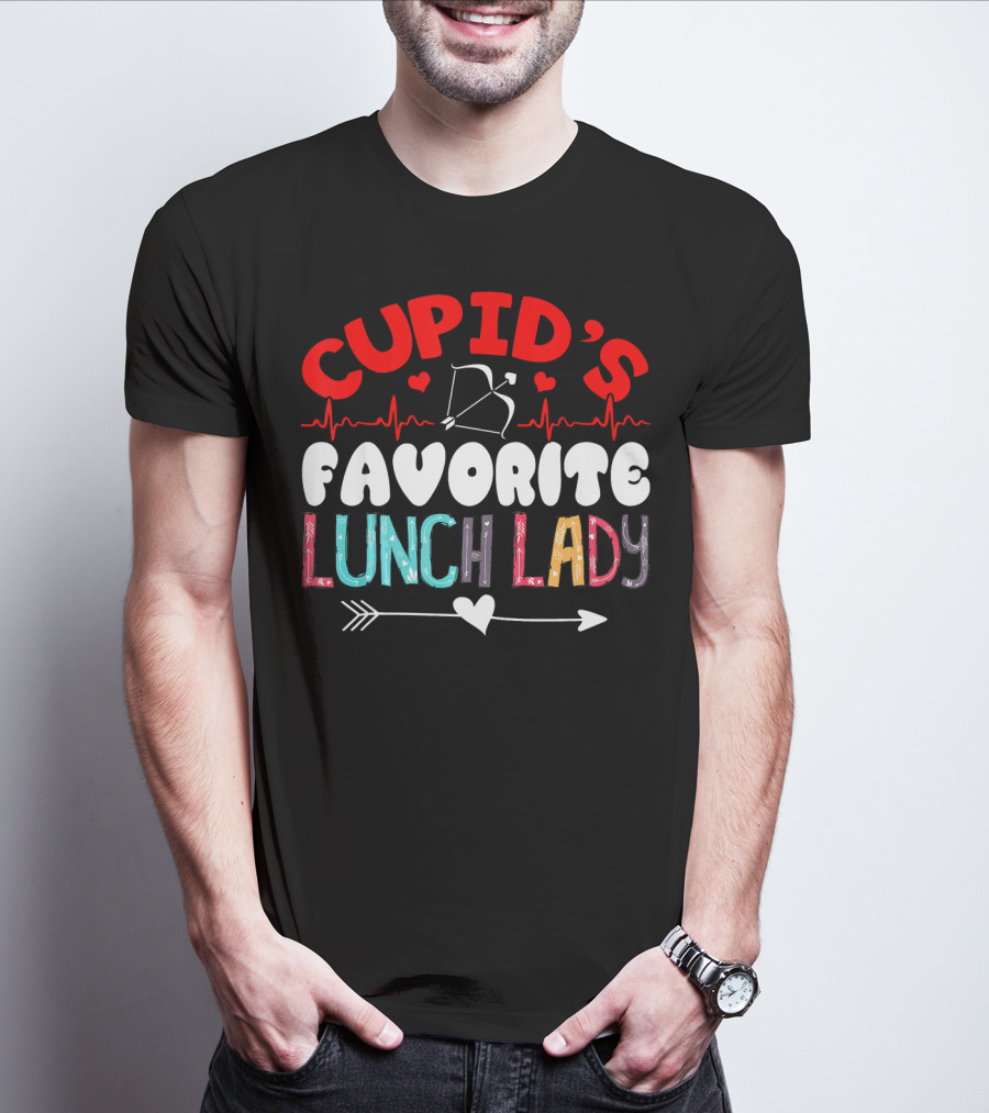 Cupid's Favorite Lunch Lady Valentine T-Shirt