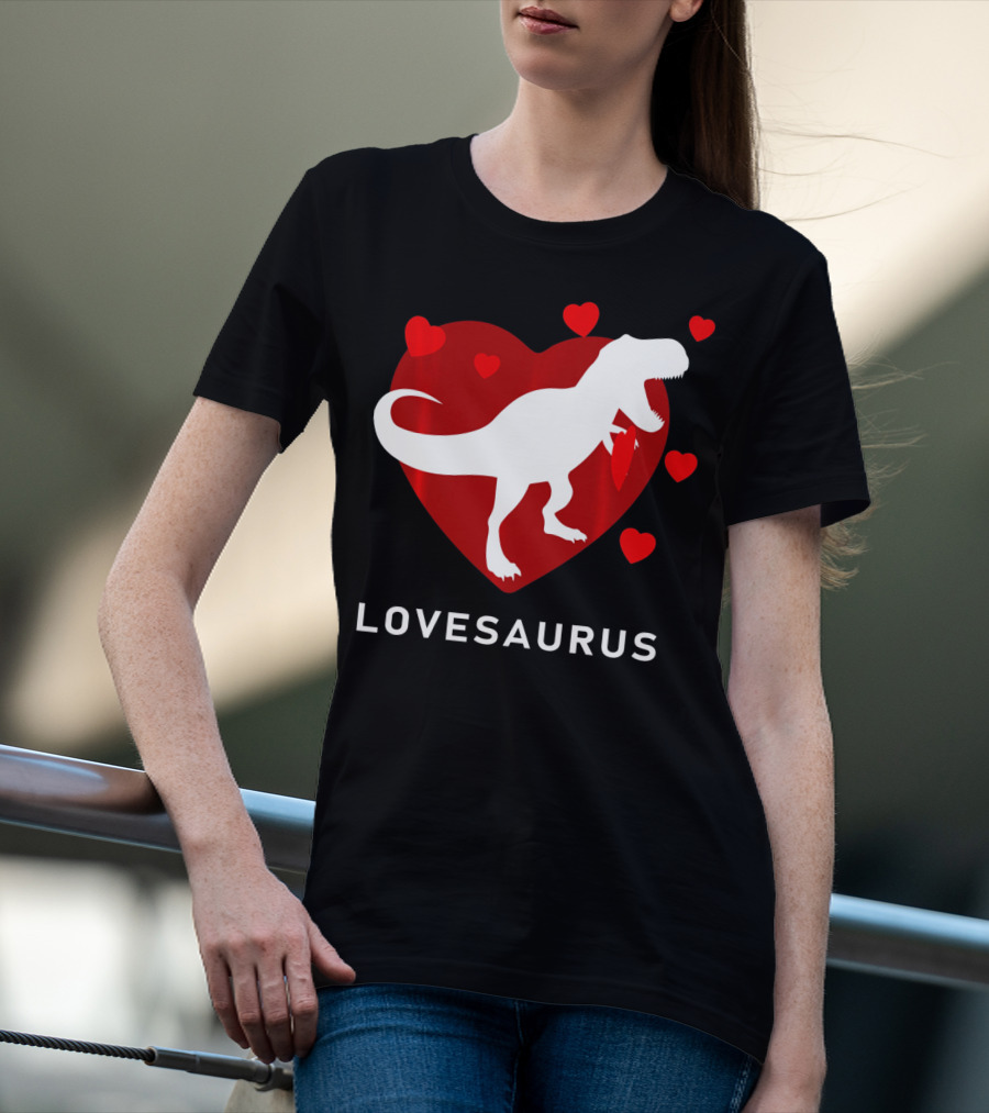 Dinosaur TRex Lovesaurus Kids T-Shirt