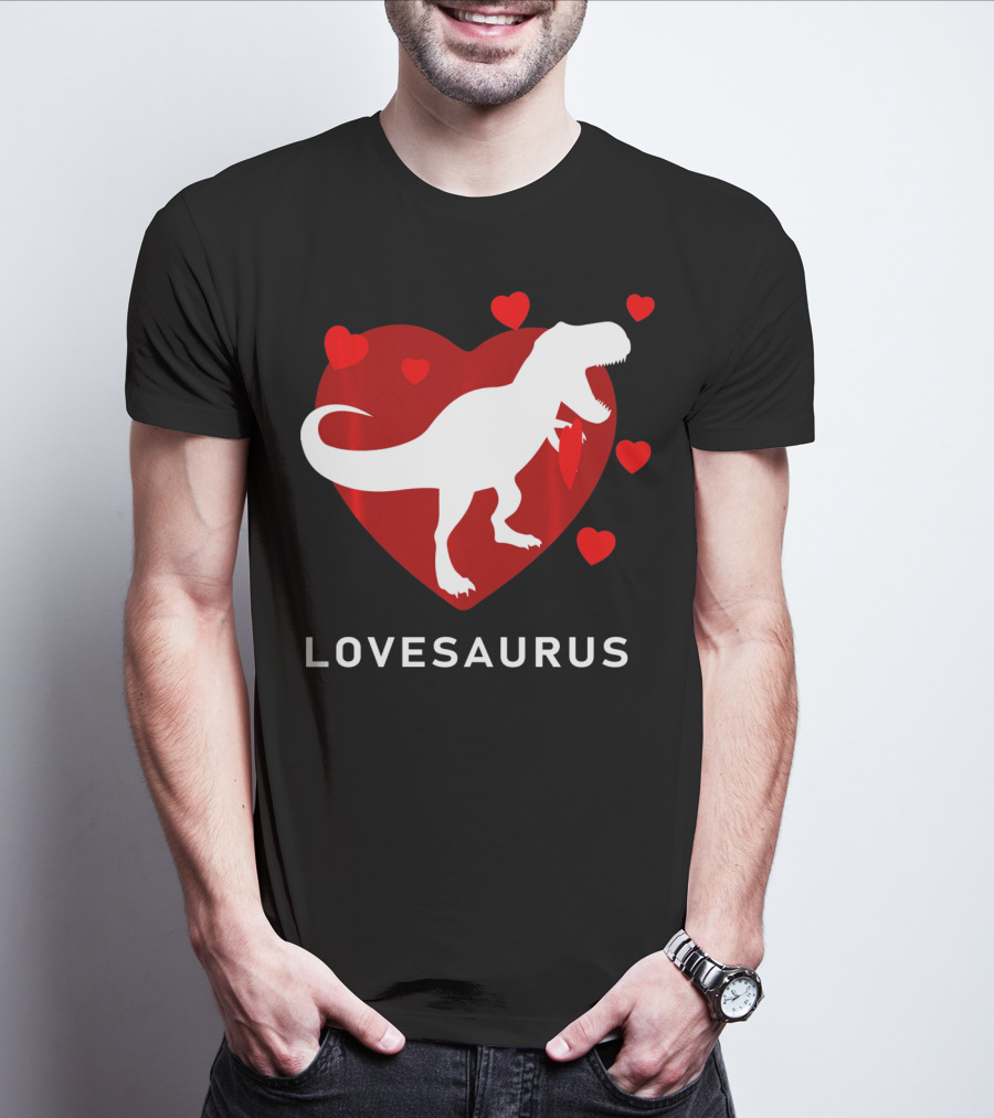 Dinosaur TRex Lovesaurus Kids T-Shirt