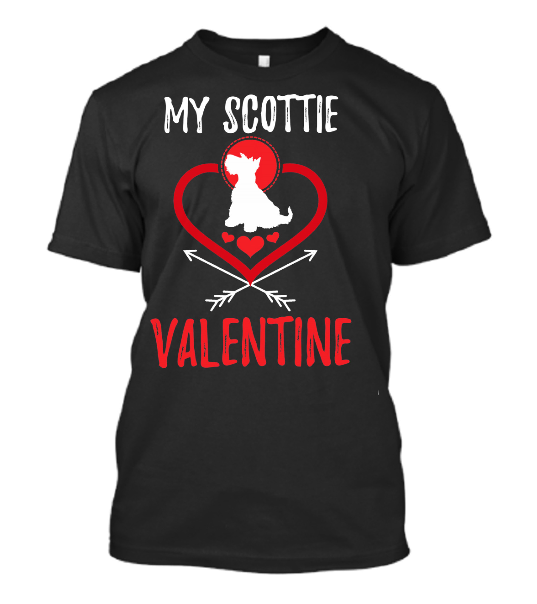 My Scottie Valentine Heart Arrows T-Shirt