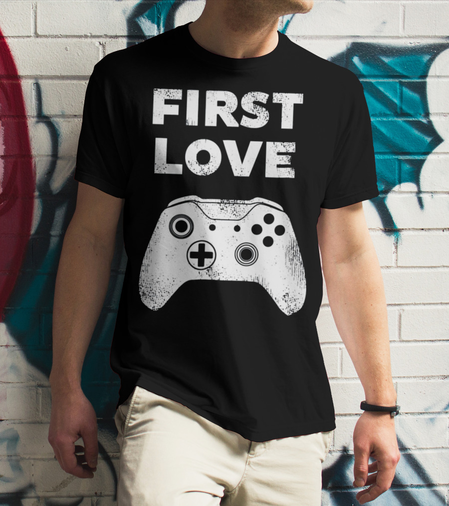 First Love Game Controller Video Gamer Valen T-Shirt