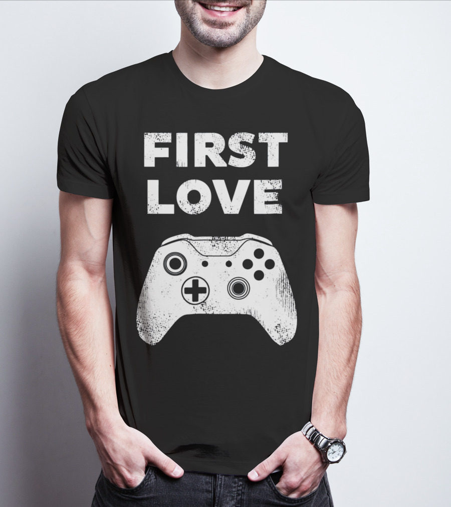 First Love Game Controller Video Gamer Valen T-Shirt