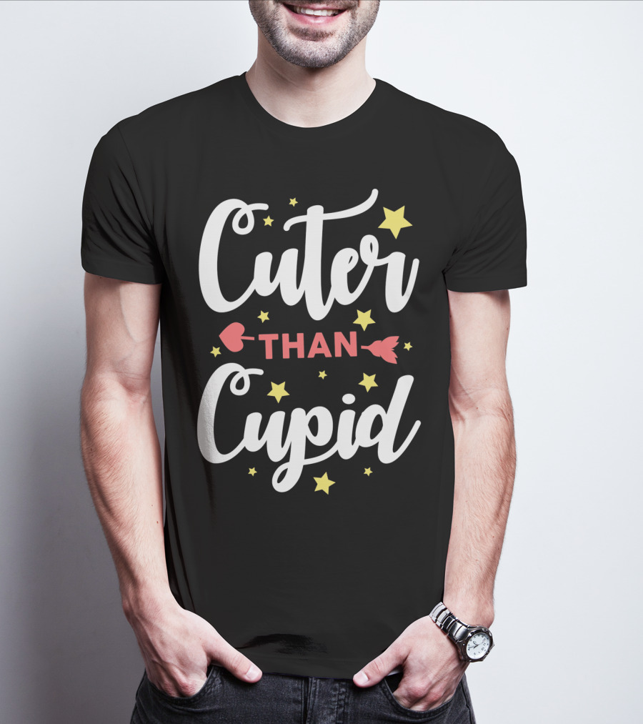 Cuter Than Cupid Arrow Funny Stars T-Shirt