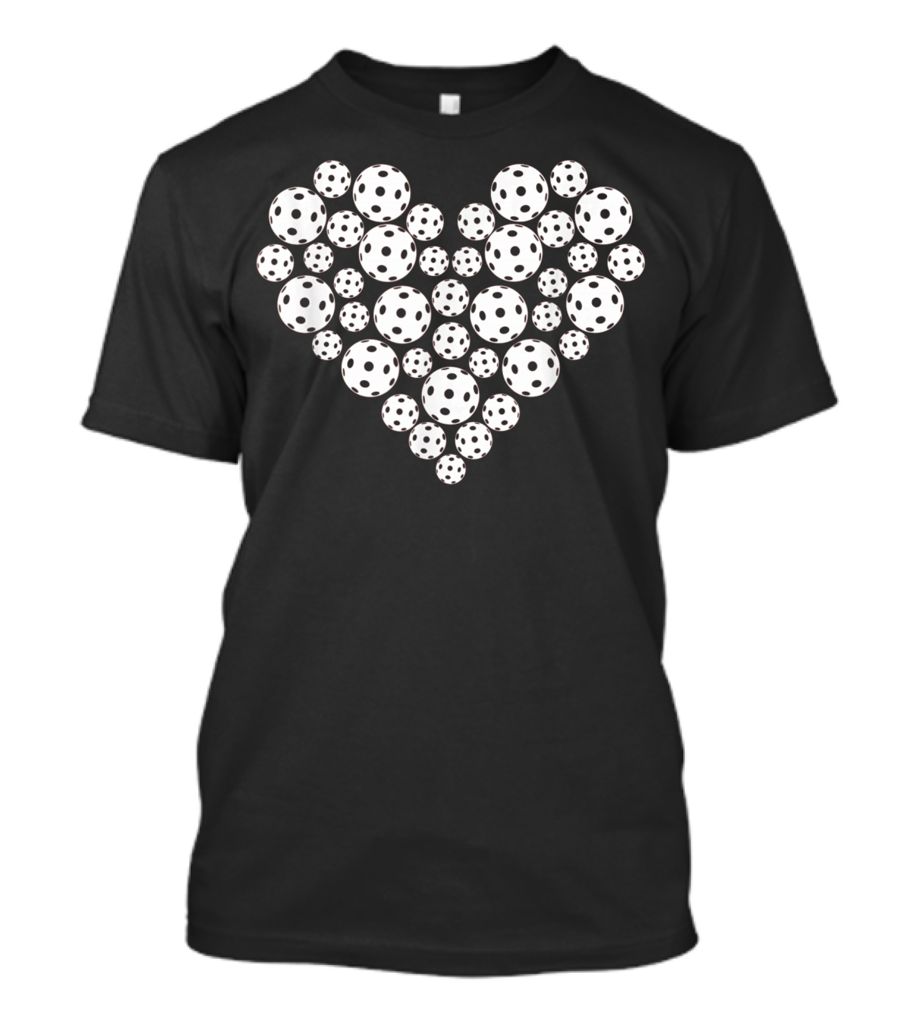 Funny Pickleball Love Heart Shape Valentine T-Shirt