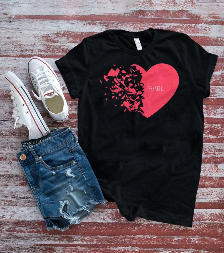 Funny Valentines Day Heart Breaker T-Shirt