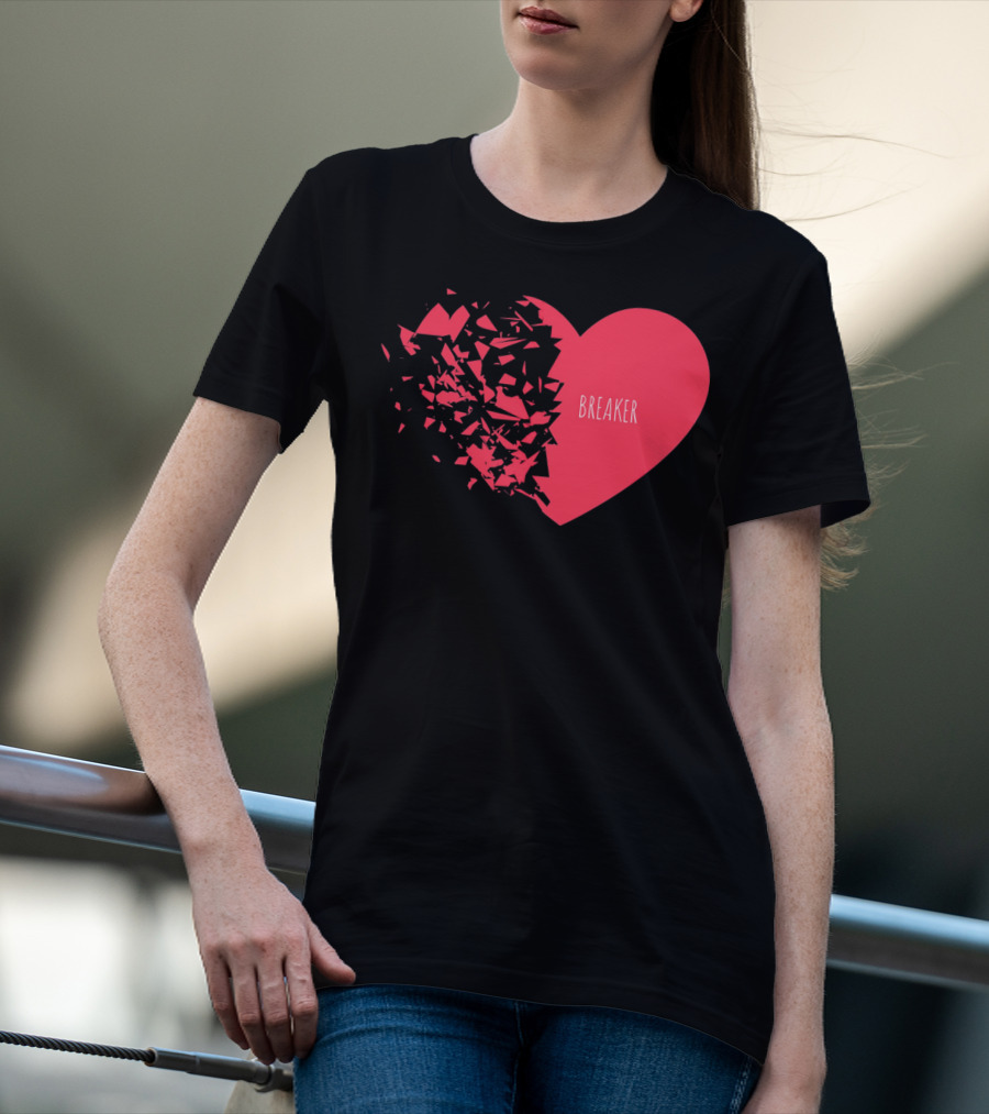 Funny Valentines Day Heart Breaker T-Shirt