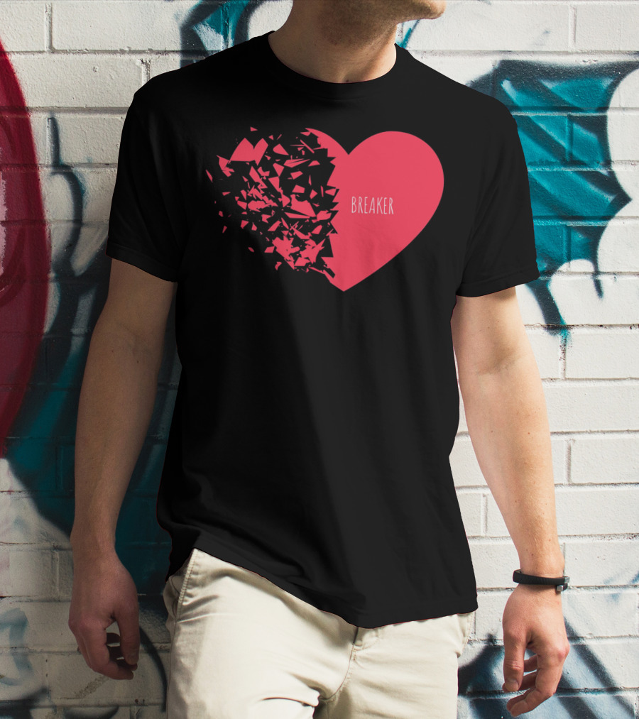 Funny Valentines Day Heart Breaker T-Shirt
